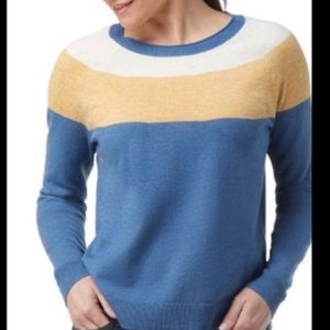 Smartwool NWT Edgewood Colorblock Crew Sweater Size S